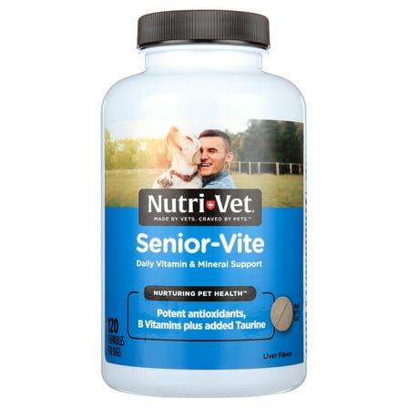 Nutri-Vet Senior-Vite Chewables for Dogs, 120 Count