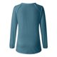 thumbnail image 4 of MHFRRA Camiseta Informal de Manga Larga con Cuello En V y Estampado Canadiense para Mujer Azul Cielo, 4 of 4
