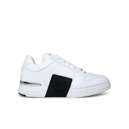 

Philipp Plein Man White Nappa Exagon Sneakers