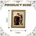 thumbnail image 4 of DESIGNICE Vintage Picture Frames,Clean Layout Small Picture Frames,Unified Setting Gold Picture Frames,3.94"X5.91", 4 of 7