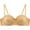 Beige Bra for Women, variant on AINIYS Cleavage Bra Soft Cup Bra Wireless Bralette Lift and Support Push-Up Bra Secure Fit Bra for Women Breathable Everyday Bras Thin Fabric Bralettes Coffee 42