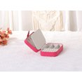 thumbnail image 5 of Unique Bargains Jewelry Box Small PU Leather Jewelry Organizer Case Storage Display Holder Rose Red, 5 of 7