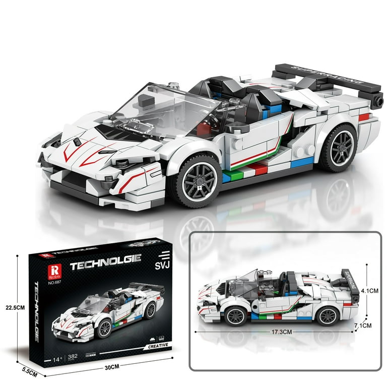 SVJ Car Building Set, Super Cars MOC Building Block Toys