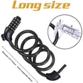 thumbnail image 4 of Bike Lock, Bike Lock Long 120cm x 12mm, Cable Lock for Bike Scooter Motorcycles Bike Gate with 5 Digit Smart Code and Stroller Bike, Bike Lock Anti-Theft (Black), 4 of 5