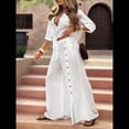 thumbnail image 4 of Camisa de Playa de Larga para Mujer, Blusa, Traje de Baño, Cuello Abotonado XXL, 4 of 9
