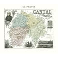 thumbnail image 2 of Migeon 30x26 White Modern Wood Framed Museum Art Print Titled - Cantal Region France - Migeon 1869, 2 of 4