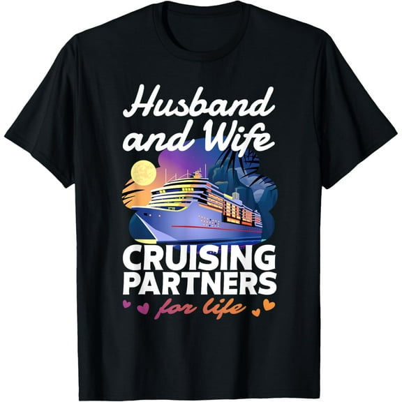Husband and Wife Cruise Shirt 2024 Matching Couple Outfits T-Shirt