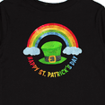 thumbnail image 4 of Inktastic Happy St. Patrick's Day Rainbow and Hat Boys or Girls Long Sleeve Toddler T-Shirt, 4 of 5