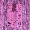 thumbnail image 1 of Ahgly Company Indoor Square Oriental Purple Modern Area Rugs, 7' Square, 1 of 4