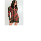 thumbnail image 3 of Vestido largo con flecos Candelaria J&B color verde para mujer, 3 of 3