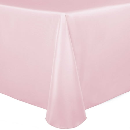 4dr Red Clear Led - Ultimate Textile Bridal Satin 108 x 132-Inch Oval Tablecloth