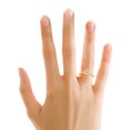 thumbnail image 3 of CARATS FOR YOU Crown Shape Round Cut Diamond Petite Fashion Ring in 10K Yellow Gold (0.03 Carat, I-J Color, I2-I3 Clarity), Ring Size-7, 3 of 5