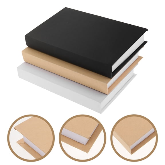 YSNOOWE Faux Book Decor Assorted Color Paper for Coffee Table Home Decoration 3Pcs