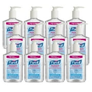 PURELL Advanced Hand Sanitizer Refreshing Gel, Clean Scent, 8 fl oz Pump Bottle Pack of 12 - 9652-12