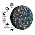 thumbnail image 4 of Zufioo Playful Foxes Forest Blues Print Car Tire Dust Cover, Adjustable Tire Protector Cover Anti-UV, Car Accessories for Trucks, SUVs, Vans-15 inch, 4 of 6