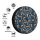 thumbnail image 4 of Fotbe Playful Foxes Forest Blues Funda de Llanta de Repuesto con Estampado, Engrosada, Ajuste Universal para Jeep, Remolque, RV, SUV, Camión-15 inch, 4 of 6