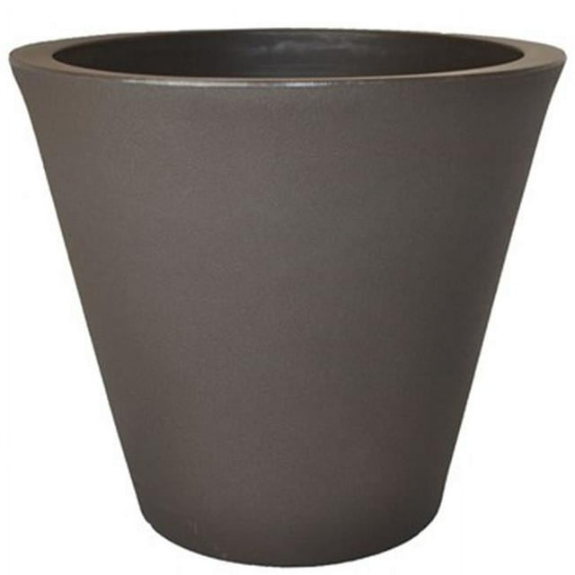 Tusco TUSCR16ES Jardinière Ronde Cosmopolitane 16 Po. - Espresso