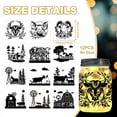 thumbnail image 2 of Animal Life on The Farm Silhouette Cutouts for Jars Mason Can Glass Wishing Bottle Decor(No Stickers) 12Pcs Reusable Silhouette Lantern DIY Craft Kit Jar Decals Art Mural Home Garden, 2 of 9