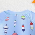 thumbnail image 6 of TOWED22 Boys one Piece Swimsuit Zipper Rash Guard Kids Long Sleeve Bathing Suits UPF 50+ Sun Protection Swimwear 2-9Y Blue,12-18 M, 6 of 8
