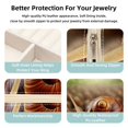 thumbnail image 3 of Snail Travel Portable Square Jewelry Box Earring Necklace Bracelet Organizer Storage Display Case Holder Stand Decorative Box Organize, 3 of 6