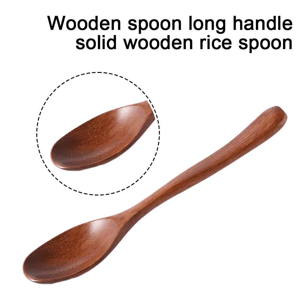 Spoons, Wooden Spoons for Eating,Ladle Spoon Set for Cooking Mixing Stirring Nonstick Pots Kitchen, sz3012