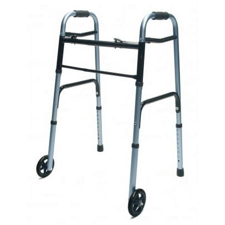 MOBILITY - Lumex ColorSelect Adult Walker with Wheels #716270BK-2