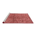 thumbnail image 2 of Ahgly Company Machine Washable Indoor Round Abstract Red Modern Area Rugs, 4' Round, 2 of 4