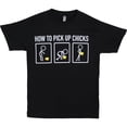 thumbnail image 2 of ShirtBANC How To Pick Up Chicks Cartoon Mens T Shirt, 2 of 5