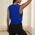 thumbnail image 6 of cocolona Womens Summer Workout Tank Tops Crew Neck Sleeveless Gym Running Yoga Sports Shirts S-2XL, 6 of 6