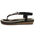 thumbnail image 2 of Sandalias Playa Verano Planas Bohemias Cómodas Con Diamantes Imitación para Mujer, 2 of 9