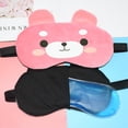 thumbnail image 2 of Bangcool Sleeping Mask Breathable Plush Cartoon Night Blindfold Eye Shade with Ice Pack, 2 of 10