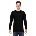 thumbnail image 1 of Bayside Adult 6.1 oz., 100% Cotton Long Sleeve T-Shirt - BLACK - L, 1 of 3