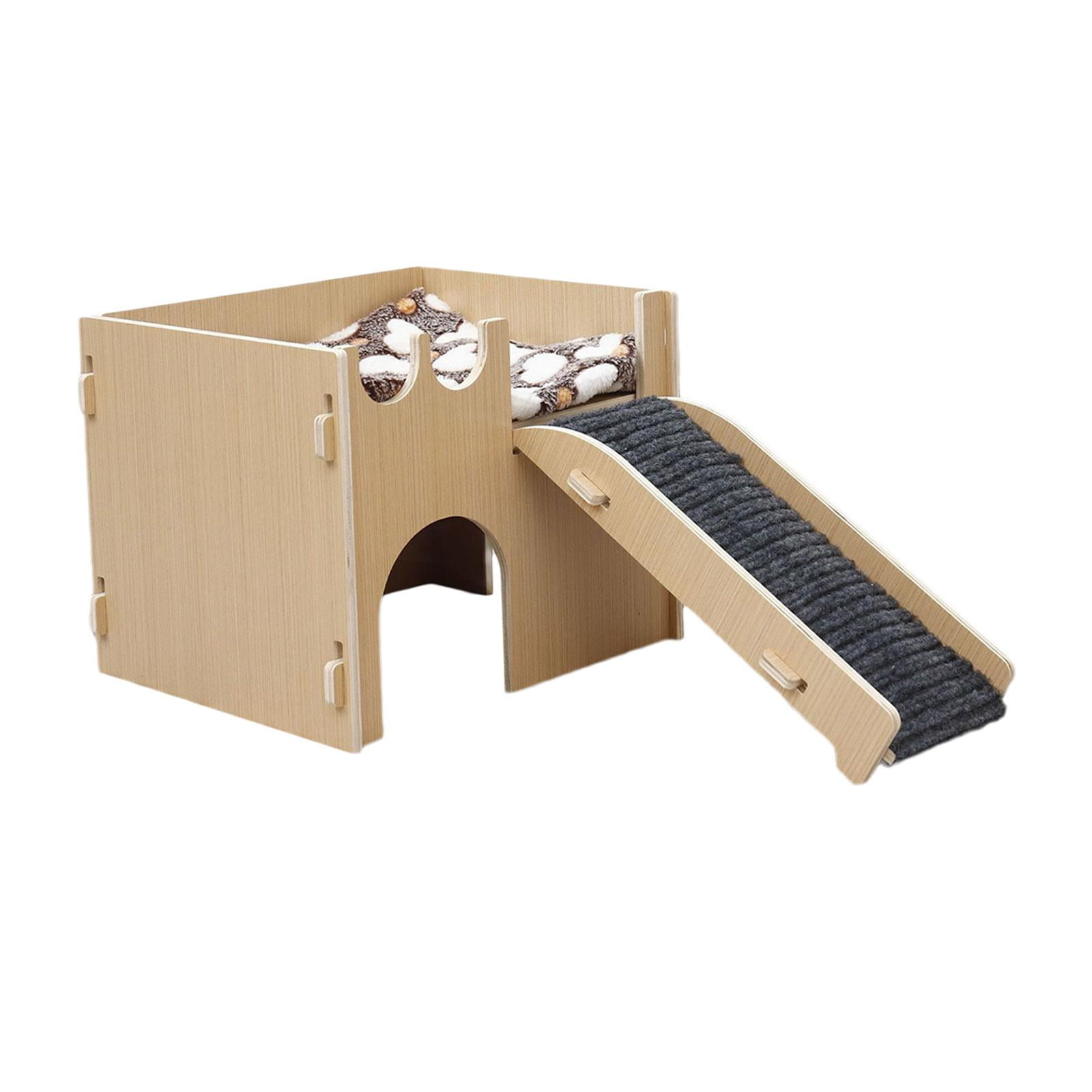 Toysmith Hamster Hideout Hut Play House Ladder en Cage Decor Exercise Toys Hamster House and Habitat for Gerbils Mice Gerbils