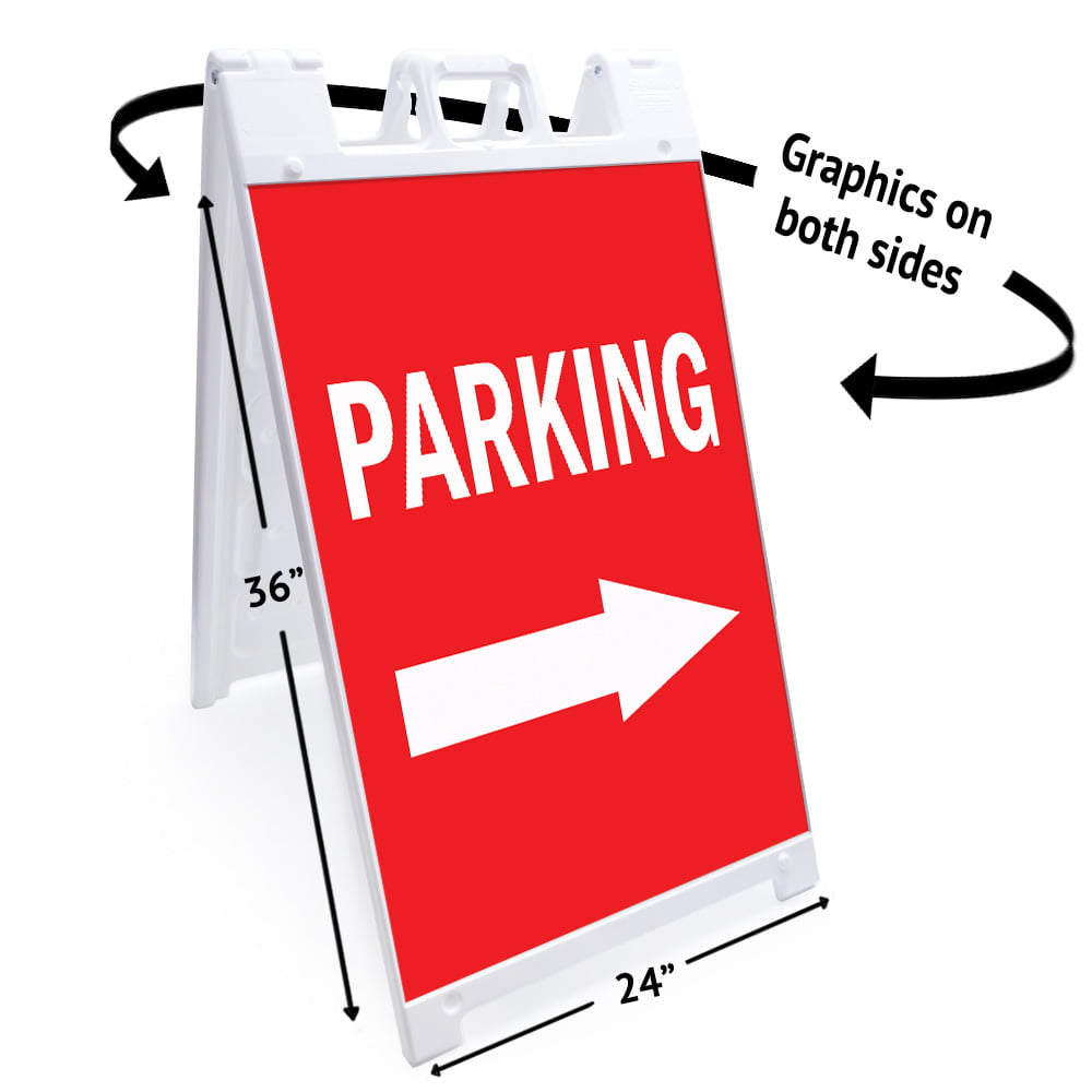 24 X 36 Print Size Show Tickets SignMission A-Frame Sidewalk Sign with Graphics On Each Side 24”x36 Heavy Duty 