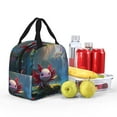 thumbnail image 4 of Yiaed Pond Cute Axolotl Print Insulated Lunch Bag Reusable Cute Tote Lunch Box, Leakproof Cooler Lunch Bags for Work Office Travel School Picnic, 4 of 5