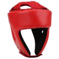 thumbnail image 1 of Head Guard, Good Protection Ergonomic Design Boxing Helmet  For Training Red Large Size, 1 of 8