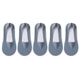 thumbnail image 1 of pares de calcetines náuticos de verano de estilo fino, calcetines invisibles de silicona antideslizantes, calcetines cortos de boca baja para mujer, 1 of 5