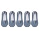 thumbnail image 1 of Calcetines invisibles de estilo fino para mujer, medias invisibles de silicona antideslizantes con posicionamiento, boca poco profunda, 5 uds., 1 of 5