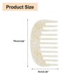 thumbnail image 4 of Unique Bargains Wide Tooth Combs for Women Anti-Static Pocket Size Comb for Thick Curly Hair Travel Comb Mini Comb Retro Wide Tooth Combs for Wet and Dry White, 4 of 7