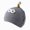 A37-Grey, variant on Toddler Winter Knit Beanie with Cute Bug Eyes and Horn, Warm Hat for Kids