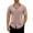 Khaki B, variant on Zpanxa Mens Shirts Casual Fashion V-Neck Sleeve Pullover Breathable Shirt Blouse