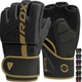 thumbnail image 1 of Guantes MMA RDX Grappling Sparring Maya Hide Leather, 1 of 8