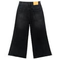 thumbnail image 2 of KIDSCOOL SPACE Girls Wide-leg Jeans,Baggy Stretchy Denim Pants with Metal Rivet Decoration,Black,7-8 Years, 2 of 6
