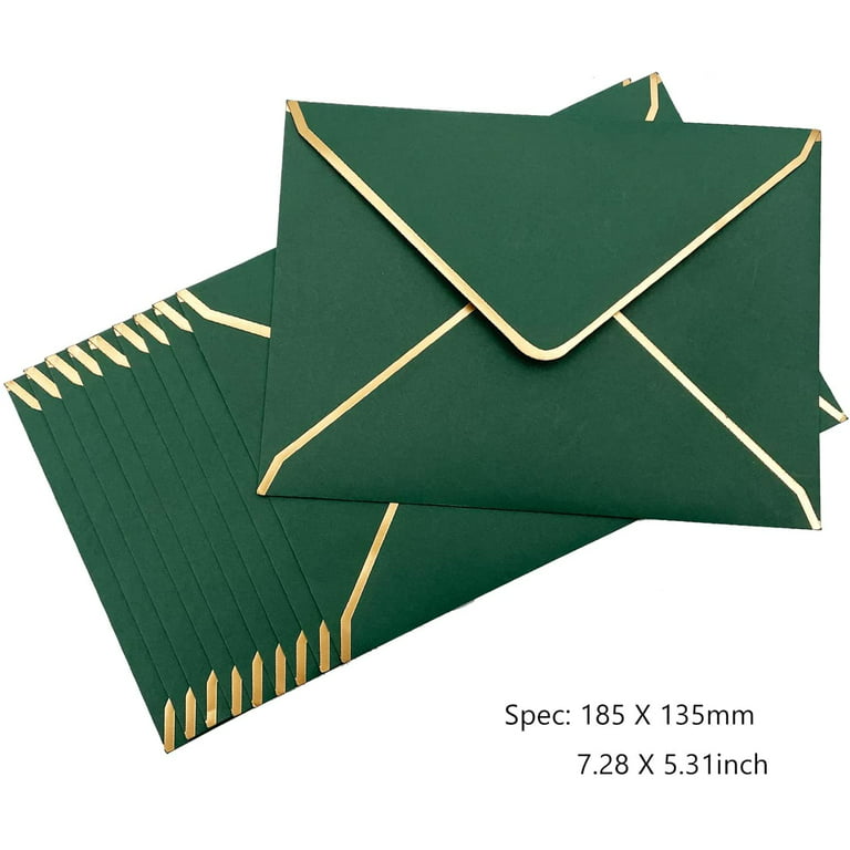 50 PCS A7 Invitation Envelopes, 5x7 Envelopes for Invitations White  Envelopes for 5x7 Cards Luxury Envelopes Mailing Envelopes for Wedding