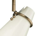 thumbnail image 4 of Golden Lighting Reeva 1-light Semi-Flush Mount in Modern Brass and Glossy Ecru shade, 4 of 4