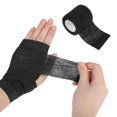 thumbnail image 7 of Luxtrada 12PCS Self Adhesive Bandage Wrap Grip Cohesive Elastic Tape 2" x 5yds for Tattoo Machine Grip, Sports Tape, Pet (Black), 7 of 7