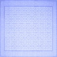 thumbnail image 1 of Ahgly Company Machine Washable Indoor Square Abstract Blue Contemporary Area Rugs, 6' Square, 1 of 4