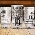 thumbnail image 3 of Dad Daughter Tumbler, To My Dad Tumbler 20 Oz Stainless Steel with Lid, I Know It''s Not Easy For A Man Travel Cup, Gifts for Dad, My Dad My Hero Coffee Mug, Gifts for Father Day, 3 of 6
