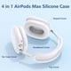 thumbnail image 4 of Funda de silicona [4 en 1] para AirPods Max USB-C (2024), color blanco, 4 of 6