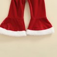 thumbnail image 6 of My First Christmas Baby Girls Outfits Santa Baby Romper +Velvet Flared Pants +Headband Set Newborn Fall Winter Xmas Holiday Clothes, 6 of 7